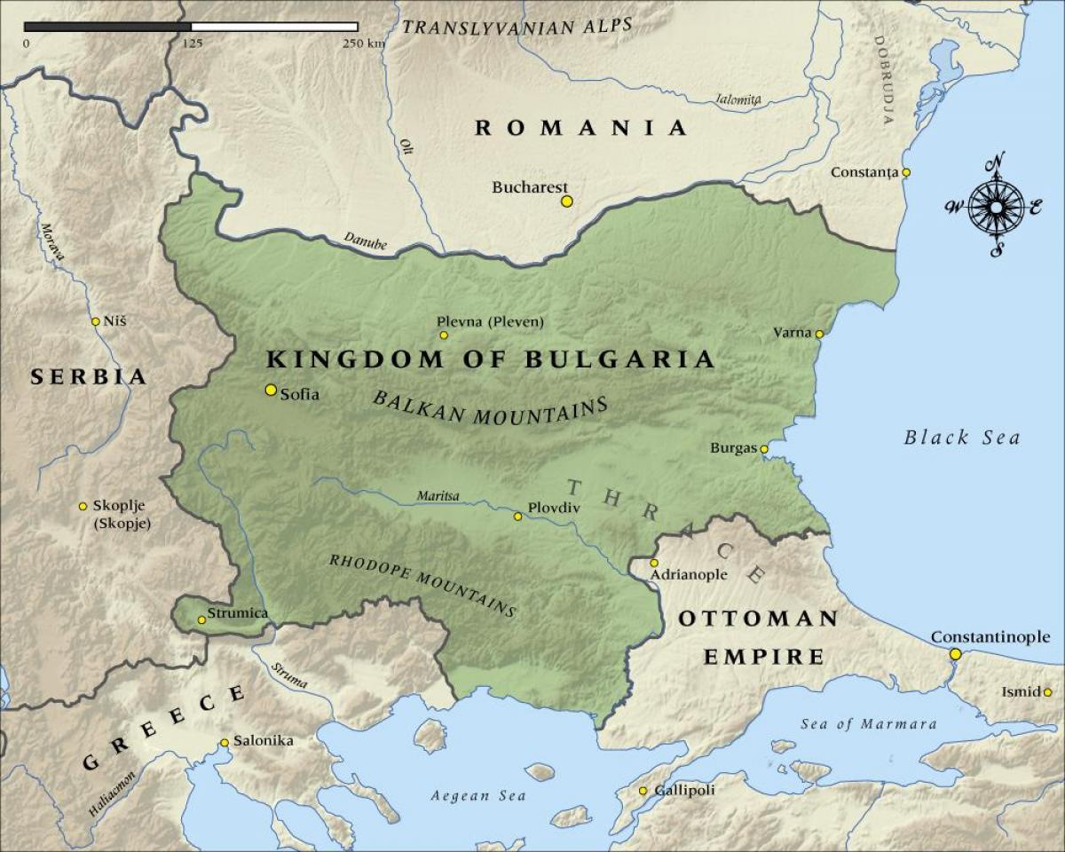 mapa del búlgar antic