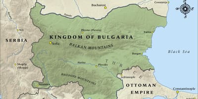 Mapa del búlgar antic