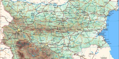 Mapa de búlgar costa