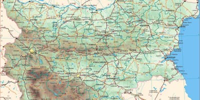 Bulgària carreteres mapa