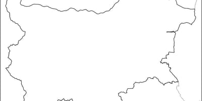 Mapa de Bulgària mapa de contorn