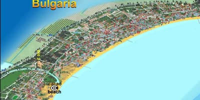 Mapa de cacau platja de Bulgària