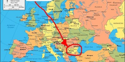 Mapa Bulgària països de l'entorn